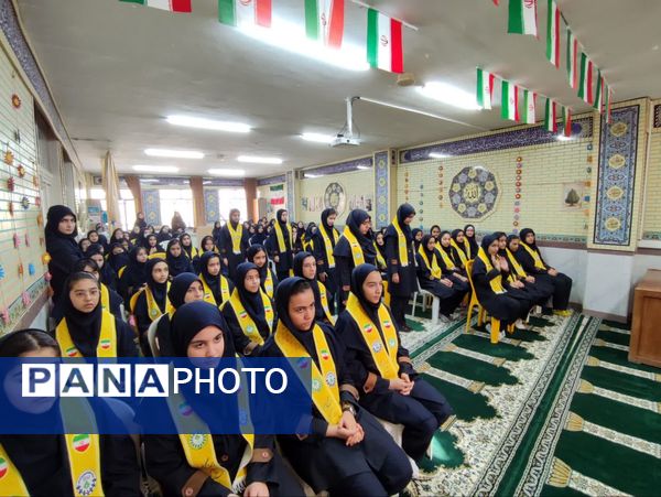  آیین باشکوه زنگ انقلاب در دبیرستان شهید بهشتی