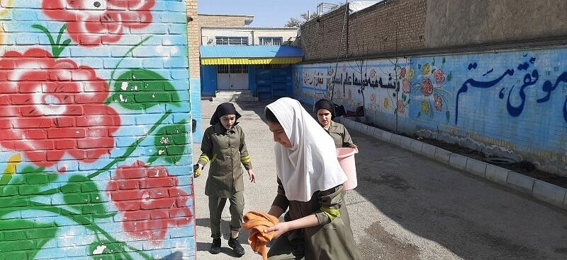 پویش پاکداشت بهاری در مدرسه شهید خاقانی شهرستان شیروان