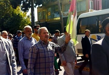 راهپیمایی بشارت نصر در نیشابور 