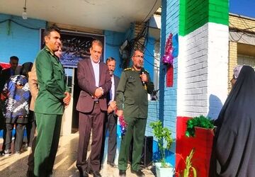 نواختن زنگ مدرسه عشق به مناسبت هفته بسیج در مدارس شهرستان باشت 
