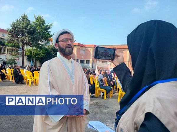 مانور بازگشایی مدارس در دبیرستان جمشیدنژاد شهرستان آمل 