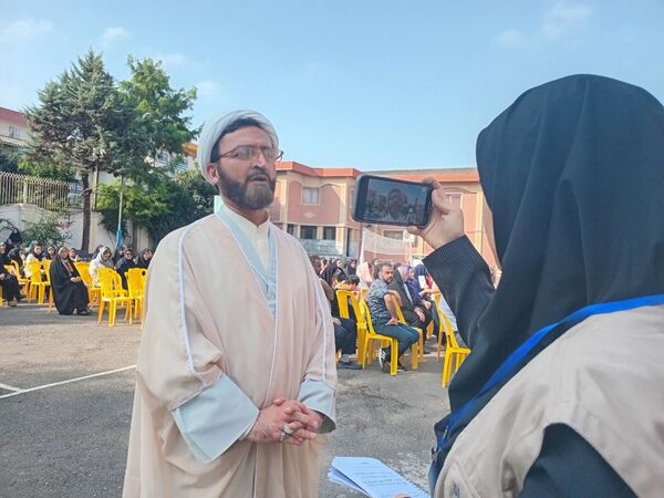 مانور بازگشایی مدارس در دبیرستان جمشیدنژاد شهرستان آمل 