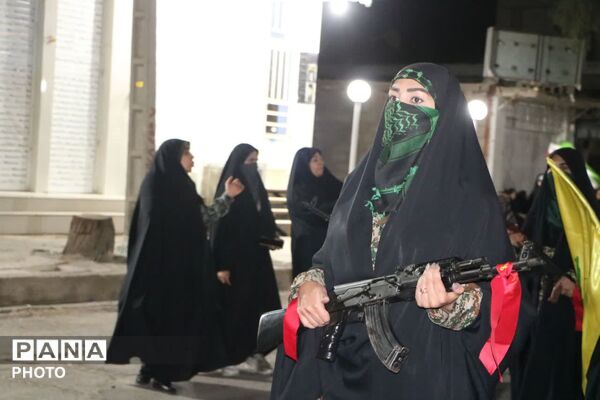 رژه خودرویی دختران جان فدا در فهرج