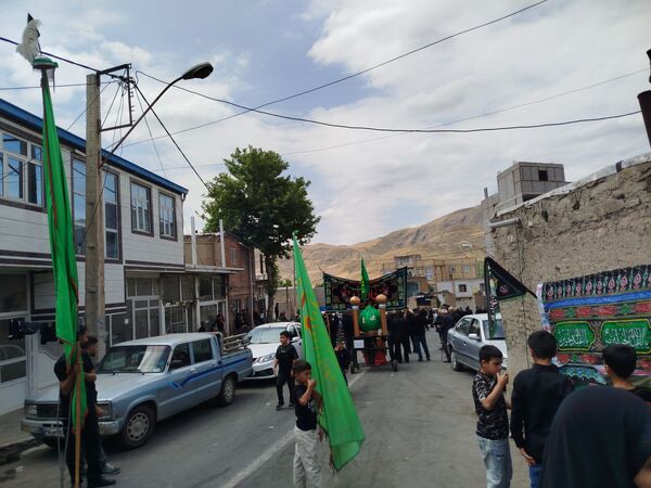 هیات عزاداری شهرستان هوراند در روز تاسوعا