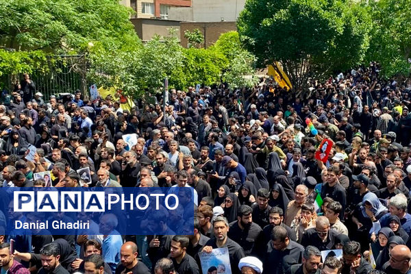مراسم تشییع پیکر شهدای خدمت در تهران