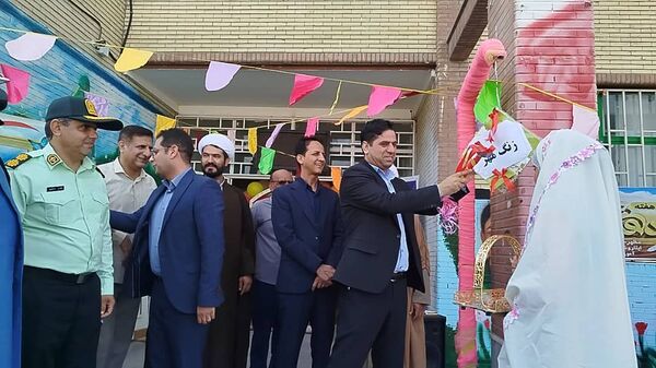 زنگ آغاز سال تحصیلی در مدرسه علقمه شاهد شهرستان قلعه‌گنج