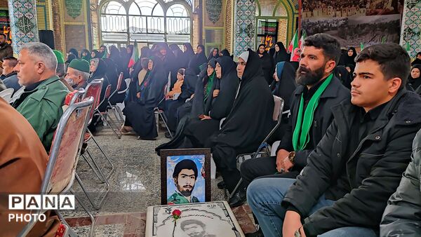 مراسم گرامیداشت چهلم امام شهید در گلزار شهدای  شهر بار نیشابور-۱