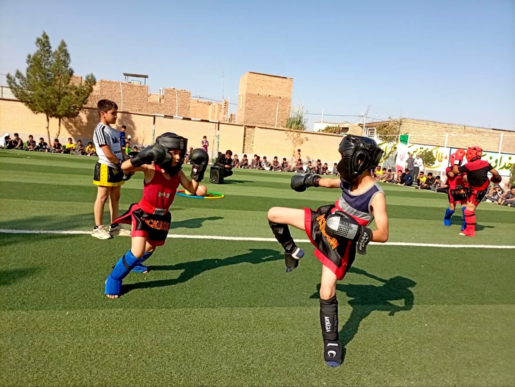 درخشش استعدادهای ورزشی و شور و شوق دانش آموزان دبستان شهید پسندیده فدافن