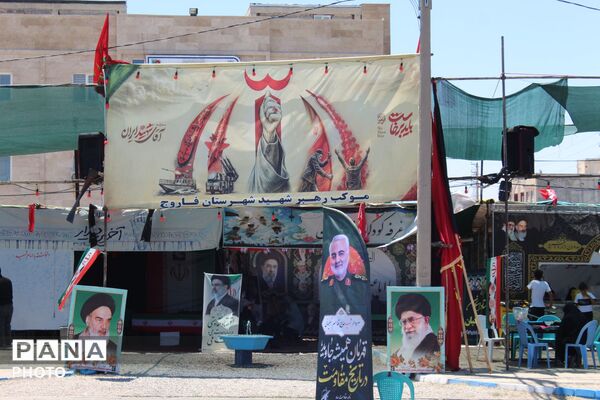 موکب‌های فاروج، میزبان زائران بدرقه رهبر شهید در مسیر مشهد