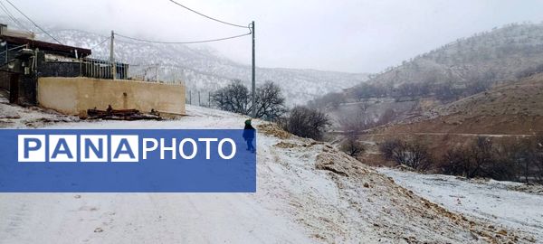 بارش برف در میانکوه 