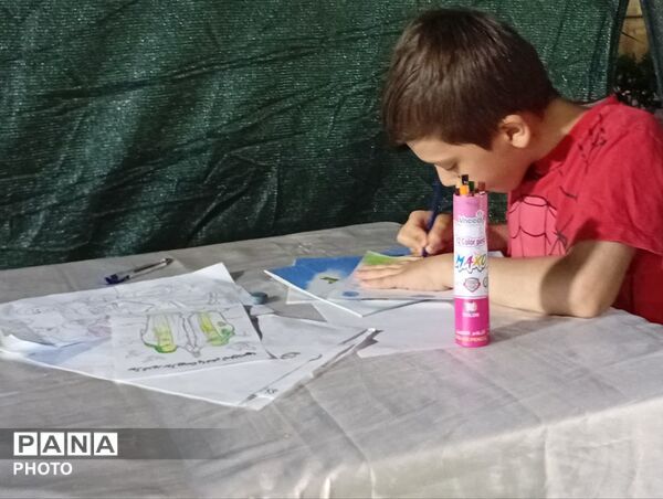 برپایی موکب کودک و نوجوان در دامنه کوه خضر نبی قم