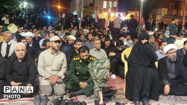 طنین نوای سوگواری در الیگودرز؛ حضور مردم در چهلمین روز درگذشت رهبر شهید
