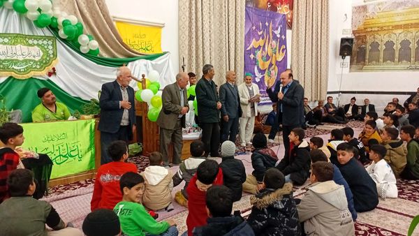 جشن باشکوه ولادت امام علی (ع) در روستای نقاب خلیل آباد