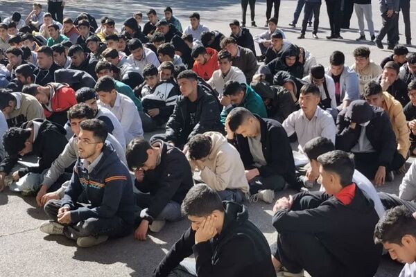 رزمایش پدافند غیرعامل در هنرستان امام‌علی(ع) شهرستان فیروزکوه