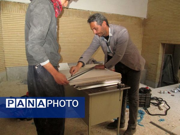 اجرای عملیات عمرانی در مدرسه‌ ابتدایی روستای مارکده