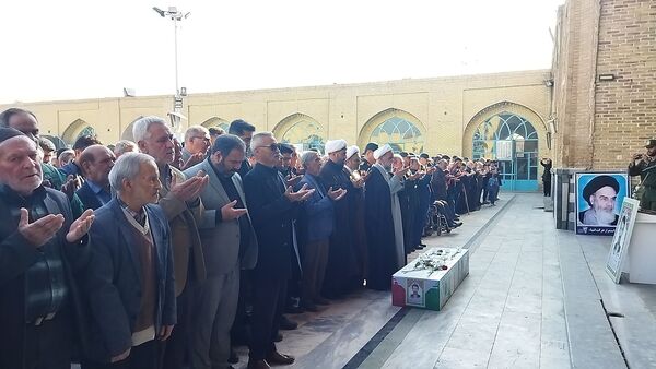 تشییع پیکر جانباز شهید علی فتح آبادی در نیشابور 