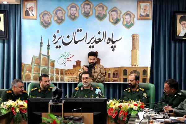 نشست خبری فرمانده سپاه الغدیر یزد