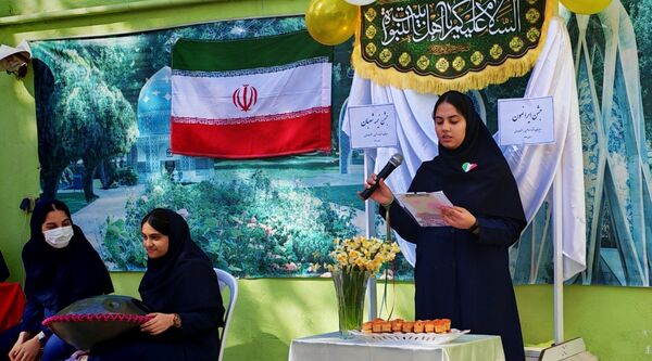 جشن ولادت صاحب الزمان در مدرسه صالحین 