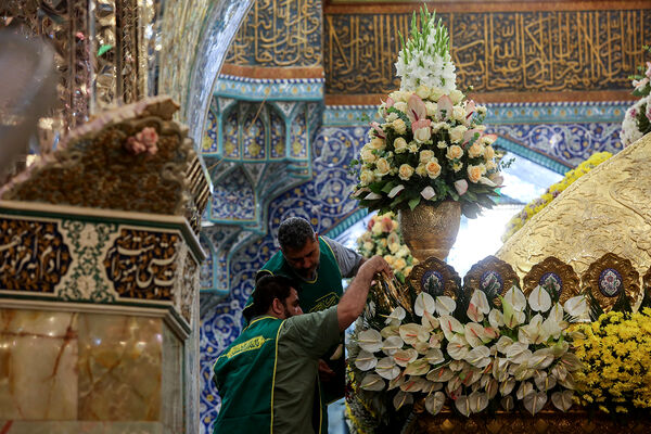مراسم گل آرایی حرم حضرت معصومه(س) و جشن سالروز ورود ایشان به قم