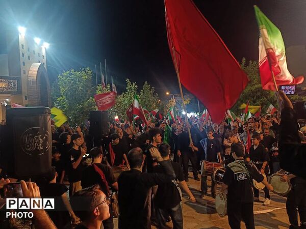 مراسم عزاداری امام هشتم توسط هیئت نوجوانان پسر ام‌البنین (ع) 