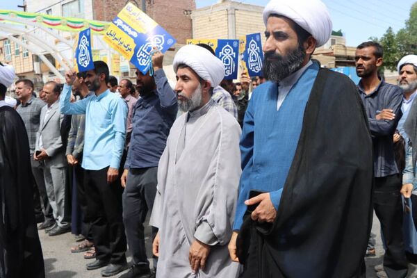 راهپیمایی روز قدس در قلعه‌گنج