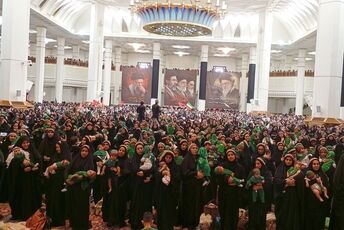 همایش شیرخوارگان حسینی در حرم مطهر شاهچراغ (ع)