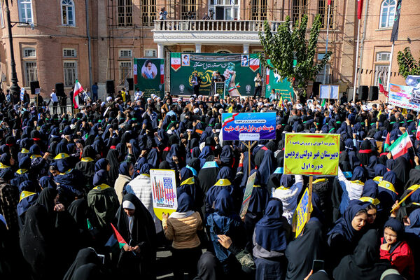 مراسم راهپیمایی ۱۳ آبان در ارومیه