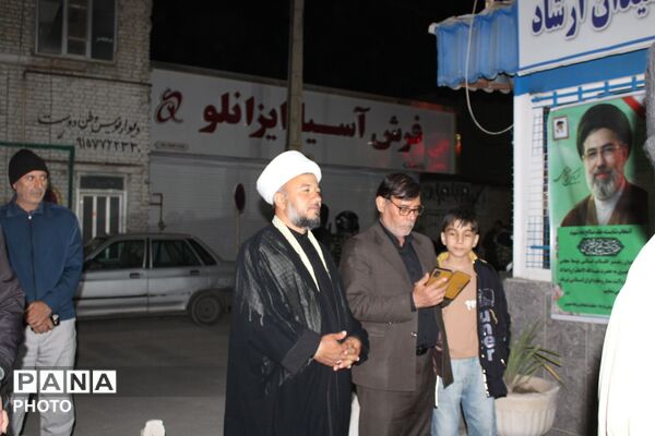 حضور پرشور مردم آشخانه در راهپیمایی شبانه بیعت با رهبری