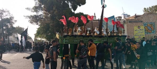 مراسم دسته بنی اسد در کاشمر