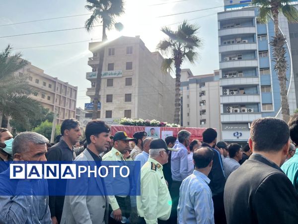 تشییع شهید مدافع امنیت در بندرعباس