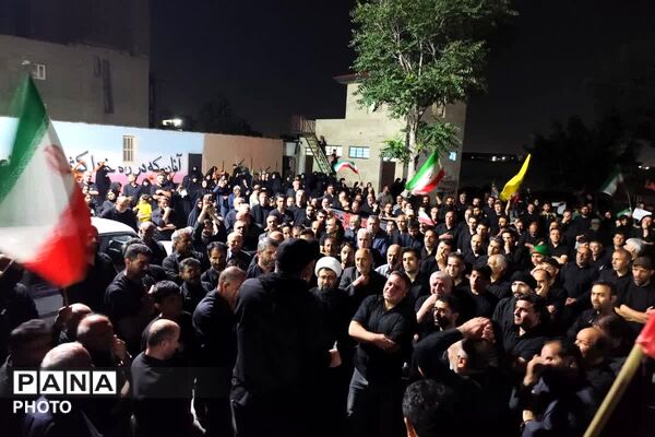 تجمع مردمی شهر صباشهر همزمان با مراسم شام غریبان  