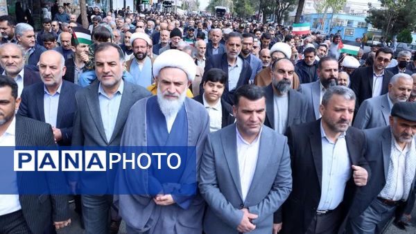 حضور پر شور مردم آبیک و البرز در روز قدس 