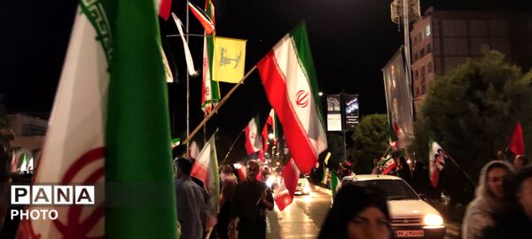  شکوه و اقتدار رژه خودرویی در حسینیه فضل 