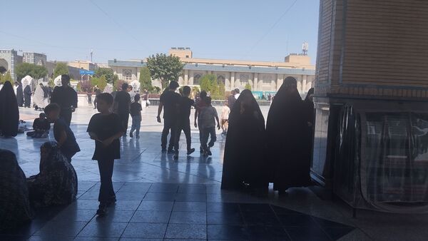 حال و هوای حرم مطهر رضوی در اربعین حسینی