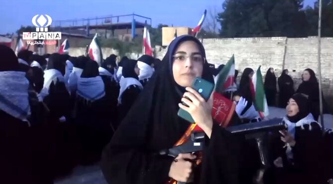 رژه دختران جانفدای شهرستان گنبدکاووس
