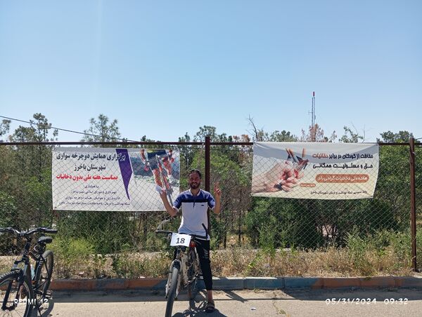 برگزاری همایش دوچرخه‌سواری در شهرستان باخرز 