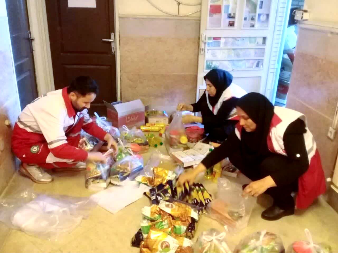  تهیه و توزیع ۱۸۰ بسته معیشتی بین نیازمندان سملقان