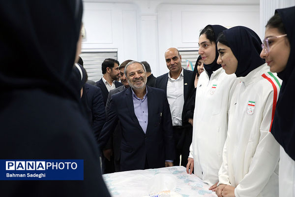 مراسم بدرقه کاروان ورزش دانش‌آموزی ایران به المپیاد جهانی با حضور وزیر آموزش و پرورش