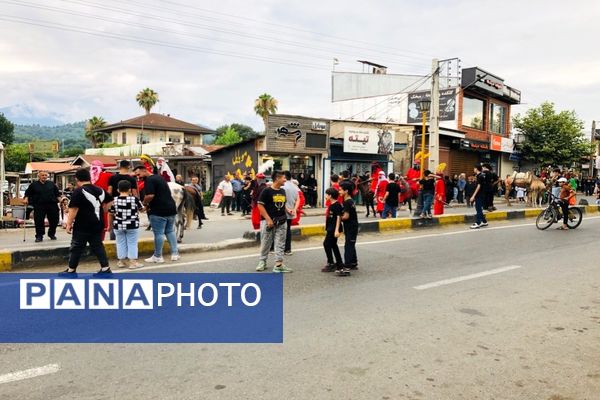 عزاداری مردم متدین املش در سومین روز شهادت امام حسین