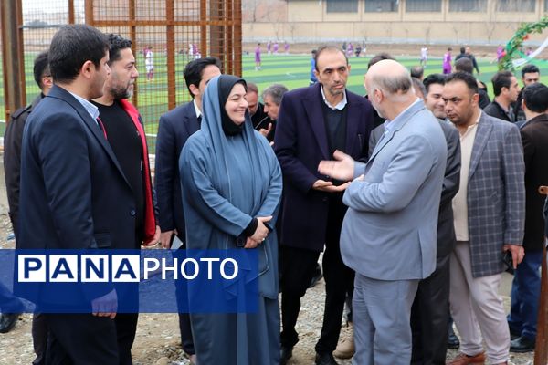 آیین افتتاحیه زمین ورزشی چمن مصنوعی اورین