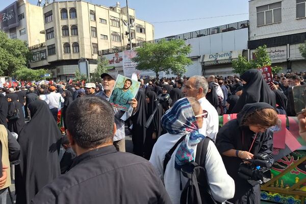 تشییع پیکر شهدای اقتدار در تهران ایران