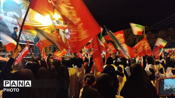 طنین دوباره «لبیک یا خامنه‌ای» در صد و چهل و دومین شب نورآباد 