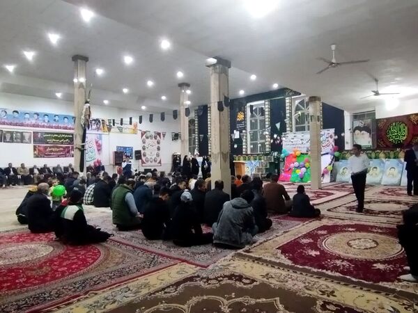 جشن سالروز پیروزی انقلاب اسلامی در  حسینیه روستای مهدی آباد خلیل آباد 
