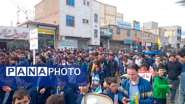 راهپیمایی روز 13 آبان در طارم