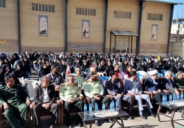 نواخته شدن زنگ مهر و مقاومت و ایثار در شهرستان هرسین