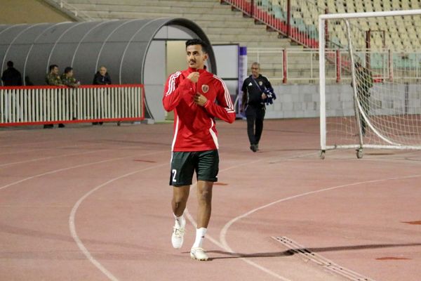 تمرین پیش از بازی با تراکتور تیم الوحده امارات