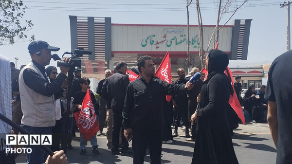 راهپیمایی دلدادگان و جاماندگان اربعین حسینی در شهرستان بیرجند