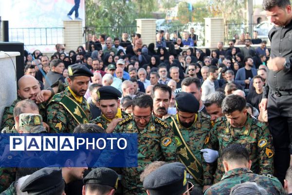 وداع باشکوه مردم دو استان با پیکر شهیدان اقتدار