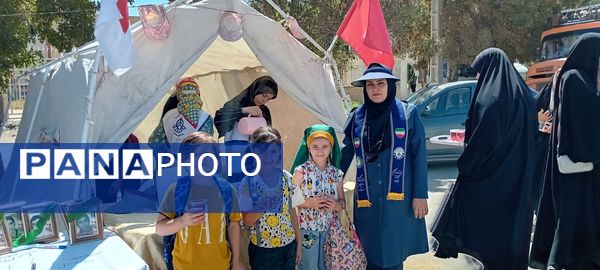 برپایی موکب سازمان دانش‌آموزی در شهرستان سملقان