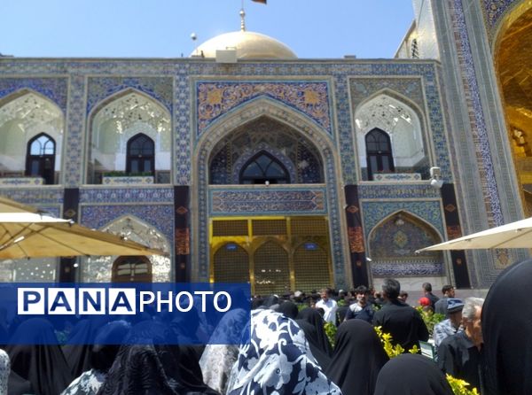 حضور هیئت های عزاداری سید الشهدا در حرم مطهر رضوی